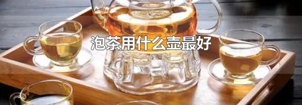 泡茶用什么壶最好