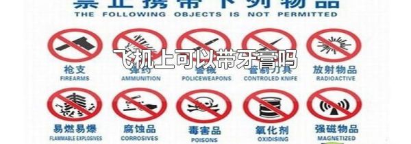 飞机上可以带牙膏吗