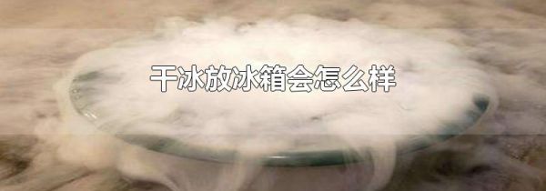 干冰放冰箱会怎么样