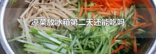 凉菜放冰箱第二天还能吃吗