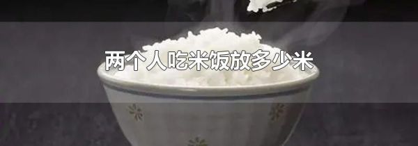两个人吃米饭放多少米