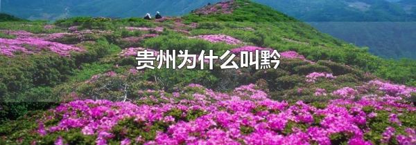 贵州为什么叫黔