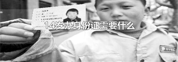 14岁办身份证需要什么