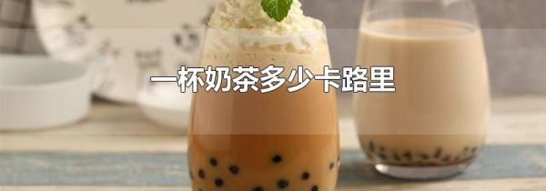 一杯奶茶多少卡路里