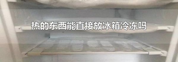 热的东西能直接放冰箱冷冻吗