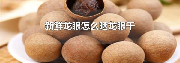 新鲜龙眼怎么晒龙眼干