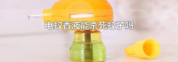 电蚊香液能杀死蚊子吗