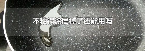 不粘锅涂层掉了还能用吗