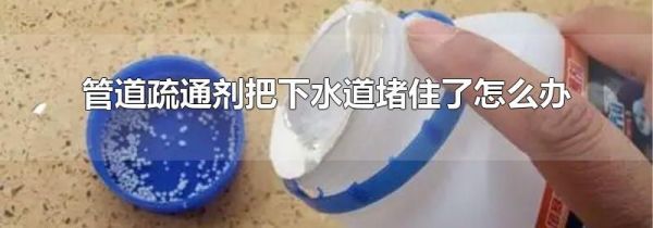 管道疏通剂把下水道堵住了怎么办