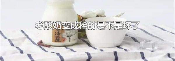 老酸奶变成稀的是不是坏了