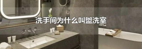 洗手间为什么叫盥洗室