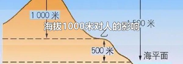 海拔1000米对人的影响