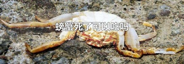 螃蟹死了可以吃吗