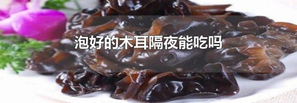 泡好的木耳隔夜能吃吗