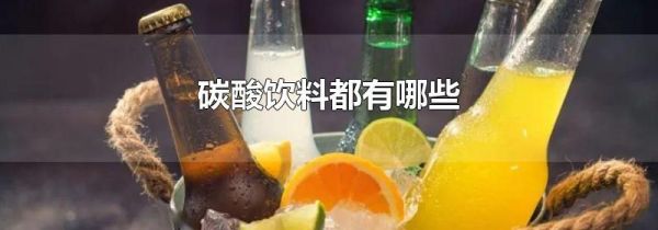 碳酸饮料都有哪些