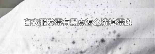 白衣服发霉有黑点怎么洗掉霉斑