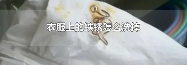 衣服上的铁锈怎么洗掉