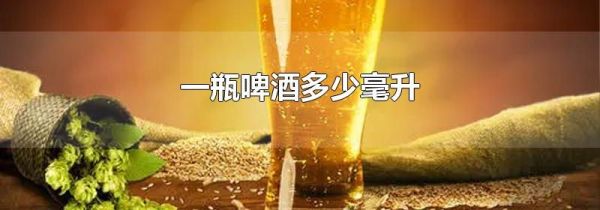 一瓶啤酒多少毫升