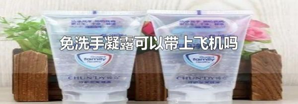 免洗手凝露可以带上飞机吗