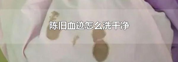 陈旧血迹怎么洗干净