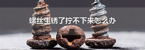 螺丝生锈了拧不下来怎么办