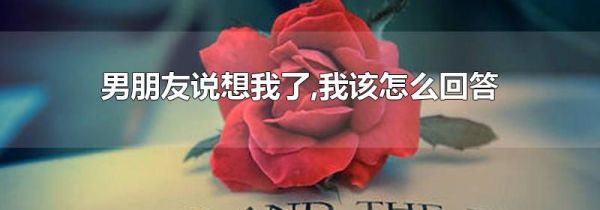 男朋友说想我了,我该怎么回答