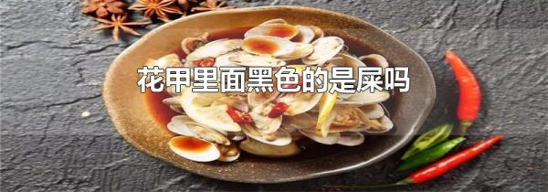花甲里面黑色的是屎吗