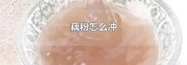 藕粉怎么冲