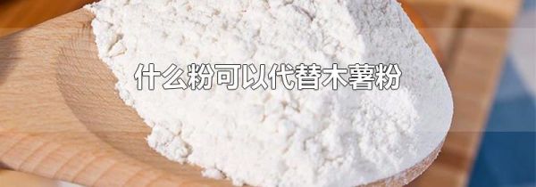 什么粉可以代替木薯粉