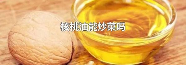核桃油能炒菜吗