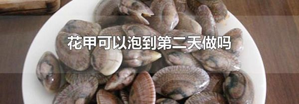 花甲可以泡到第二天做吗