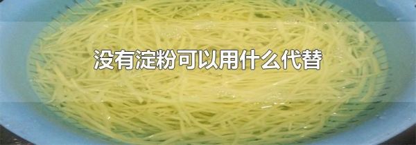 没有淀粉可以用什么代替