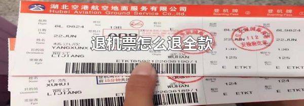 退机票怎么退全款