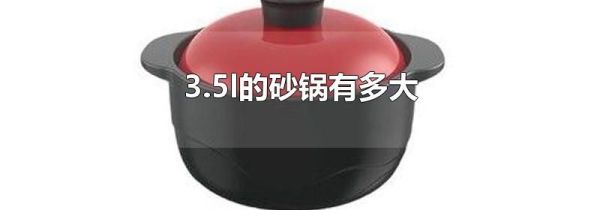 3.5l的砂锅有多大