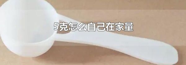 5克怎么自己在家量