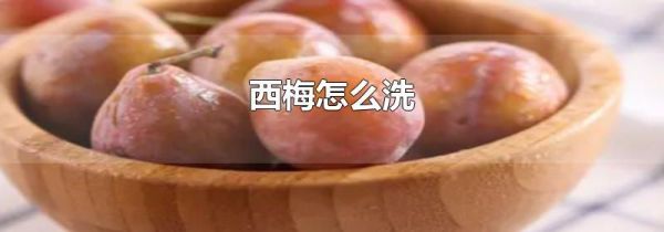 西梅怎么洗