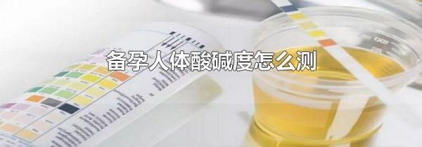 备孕人体酸碱度怎么测