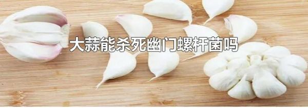 大蒜能杀死幽门螺杆菌吗
