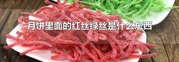 月饼里面的红丝绿丝是什么东西
