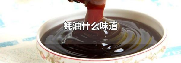 蚝油什么味道