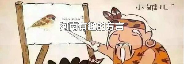 河南有趣的方言