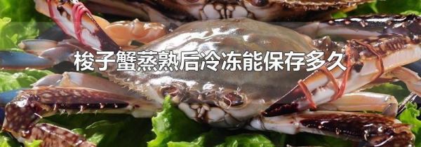 梭子蟹蒸熟后冷冻能保存多久