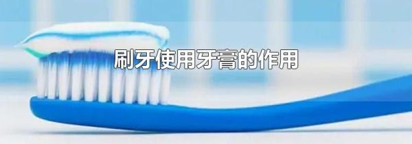 刷牙使用牙膏的作用