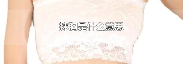 抹胸是什么意思