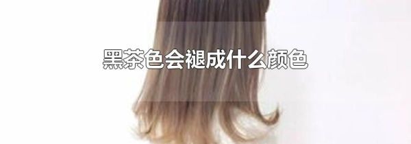 黑茶色会褪成什么颜色