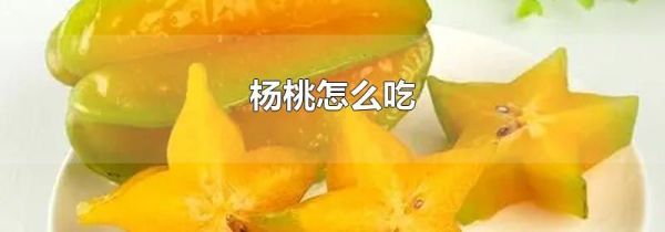 杨桃怎么吃