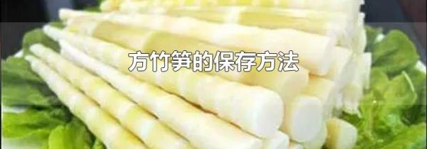 方竹笋的保存方法