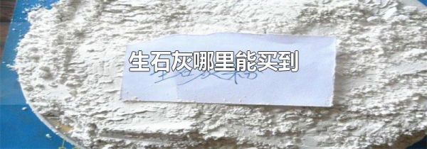 生石灰哪里能买到