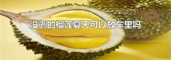 没剥的榴莲夏天可以放车里吗