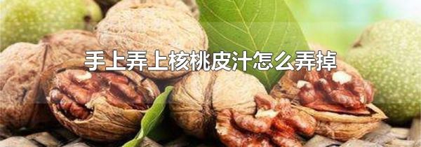 手上弄上核桃皮汁怎么弄掉